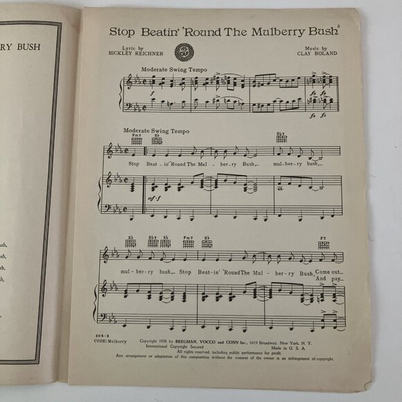 1930s Vintage Sheet Music Tommy Dorsey, Jeanette MacDonald, Hoagy Carmichael - Picture 15 of 16